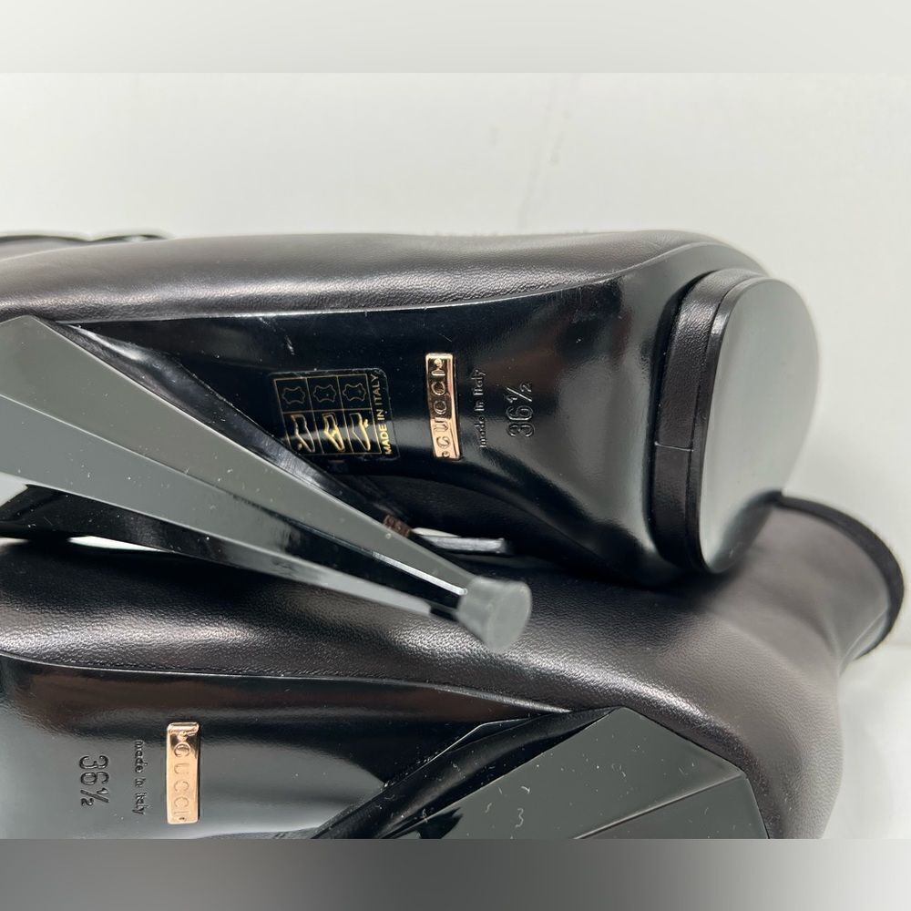 Gucci Black Booties Size 36.5 - Picture 10 of 11
